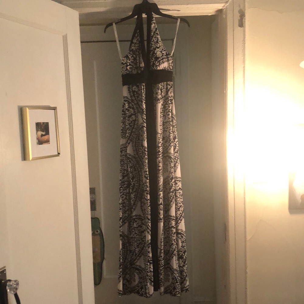 Halter floor length dress